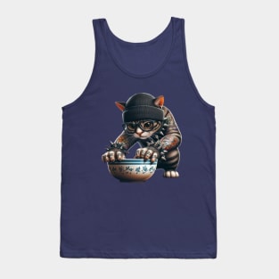 Tattooed cat Tank Top